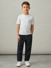 Children & Baby Cotton Crew-Neck T-Shirts 3 Pack in White