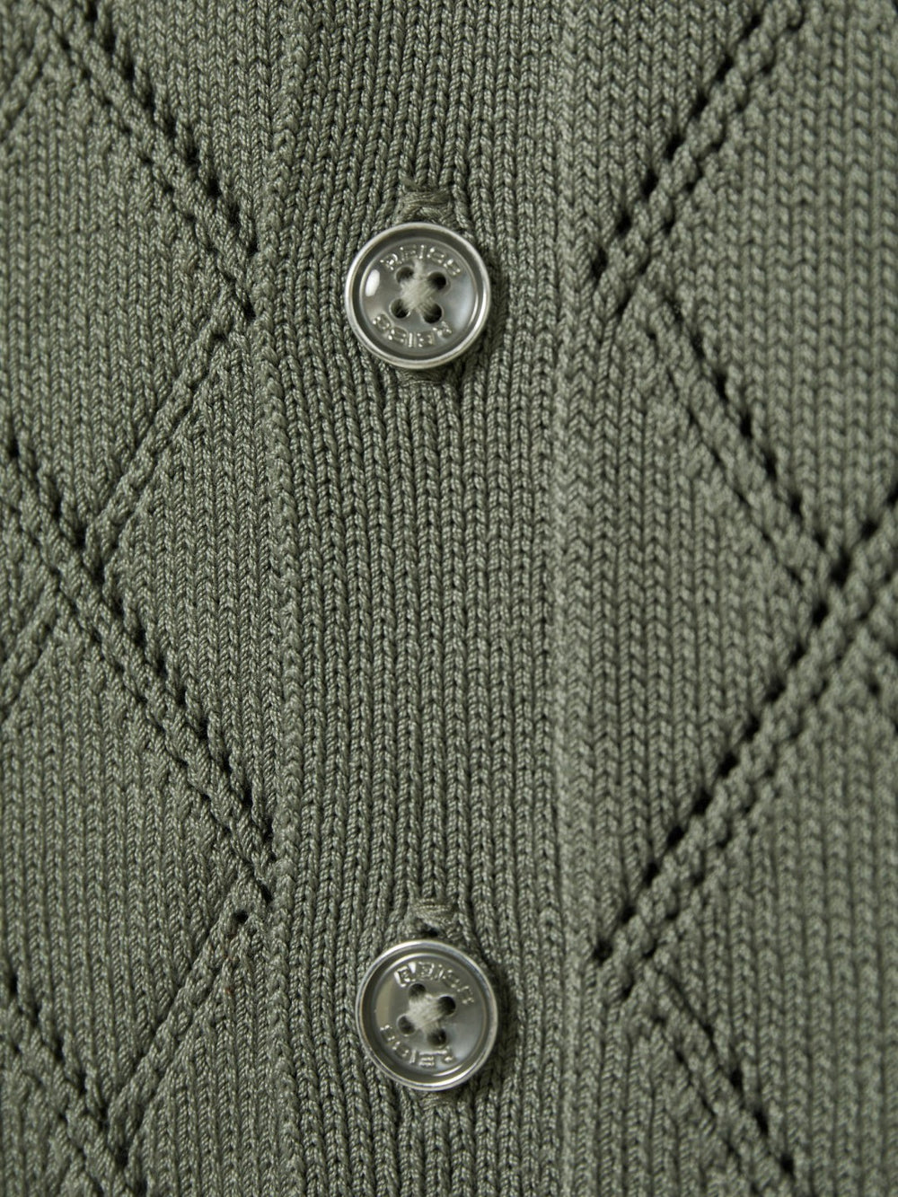 Children & Baby 9-13 yrs Cotton Blend Diamond Knit Shirt in Dark Sage