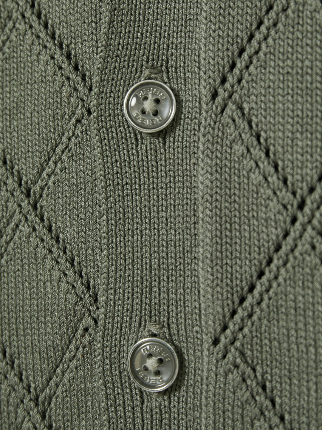 Children & Baby 3-9 yrs Cotton Blend Diamond Knit Shirt in Dark Sage
