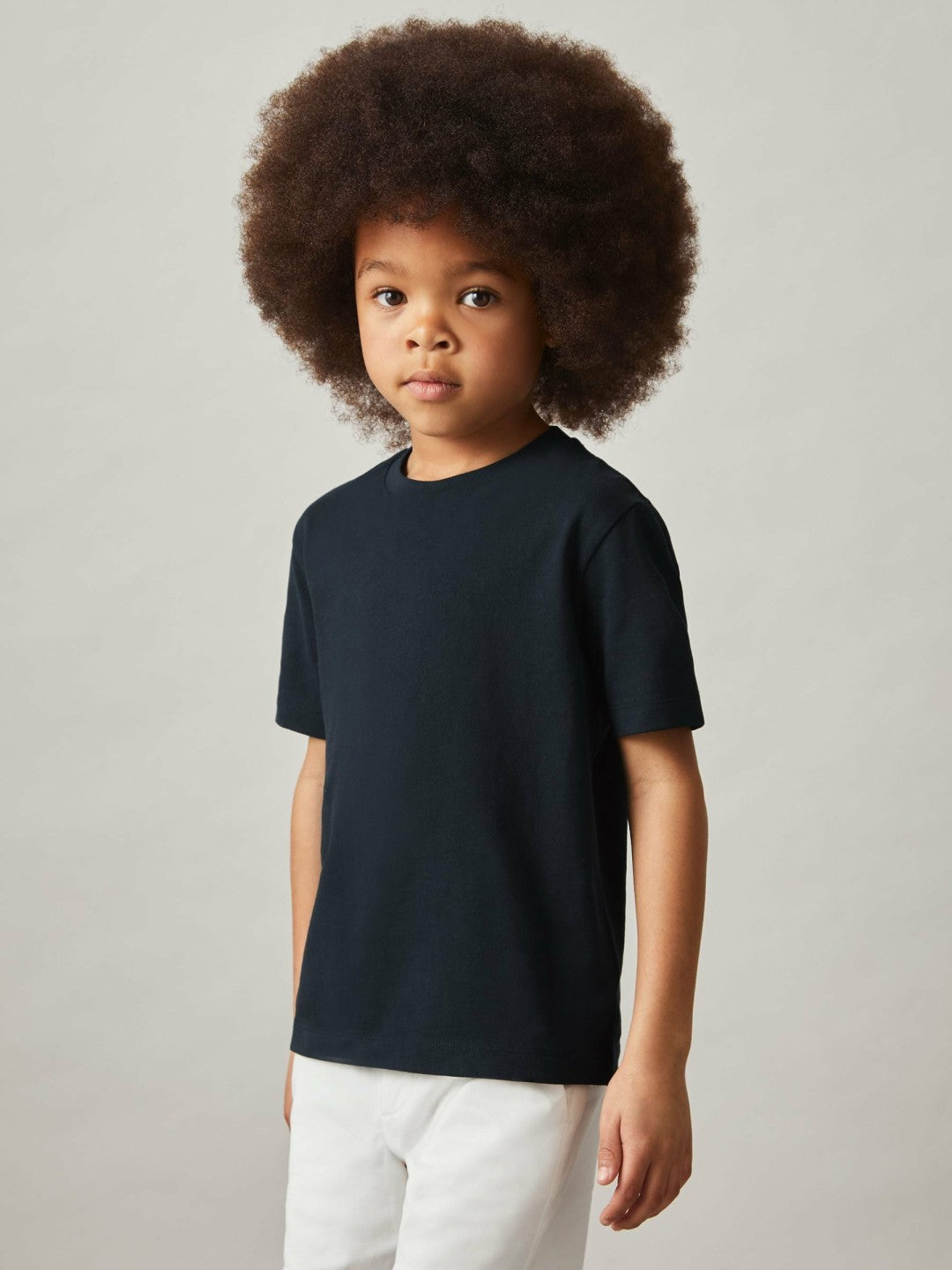 Children & Baby 3-9 yrs Cotton Crew-Neck T-Shirt in Navy