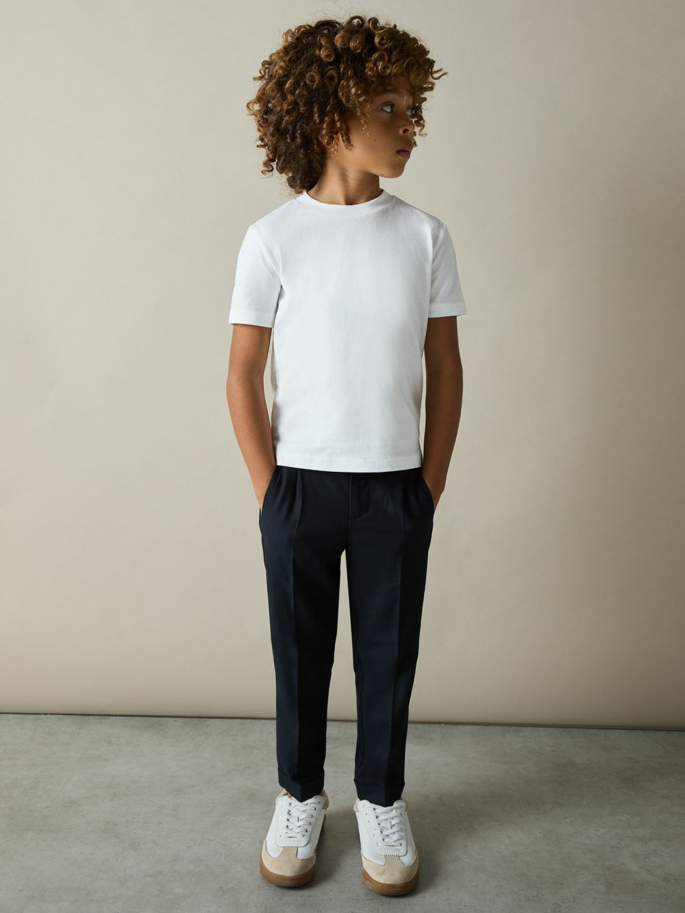 Children & Baby 3-9 yrs Cotton Crew-Neck T-Shirt in White