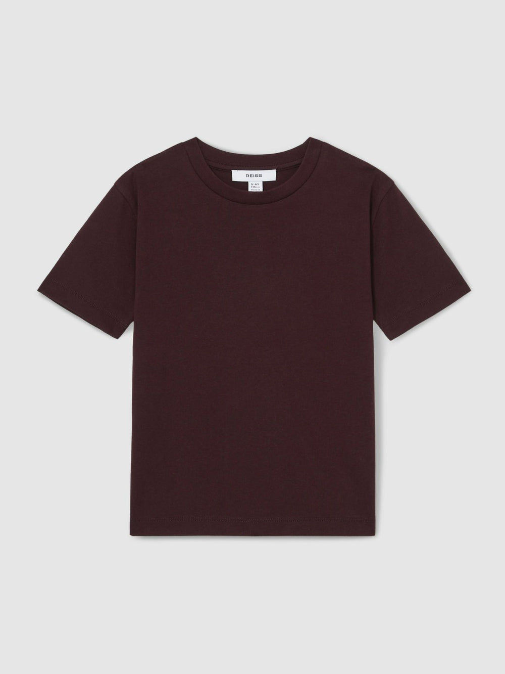 Children & Baby 3-9 yrs Cotton Crew-Neck T-Shirt in Bordeaux