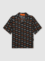 Men McLaren F1 Team Speedmark Logo Shirt in Black