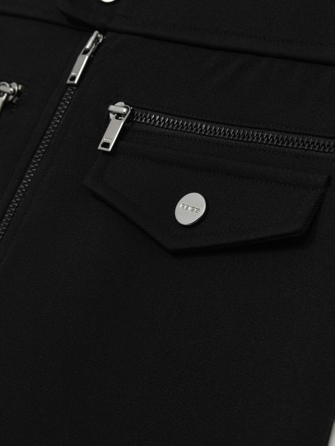 Children & Baby 9-13 yrs Piqué Zip-Detail Mini Skirt in Black
