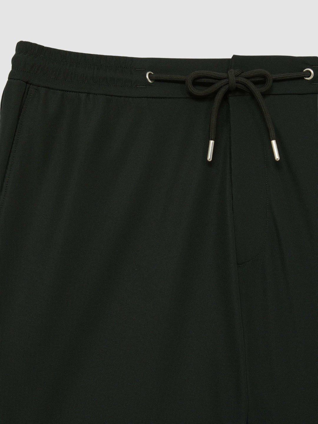 Men Textured Drawstring Shorts in Dark Green