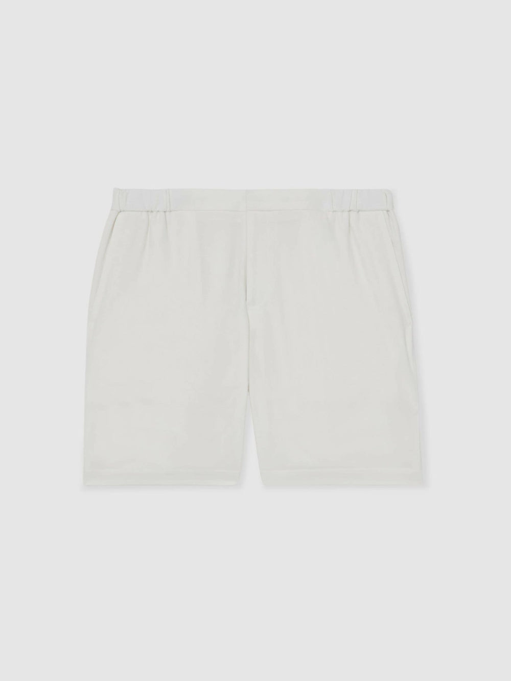 Men Drawstring Chino Shorts in White