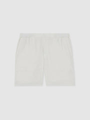 Men Drawstring Chino Shorts in White