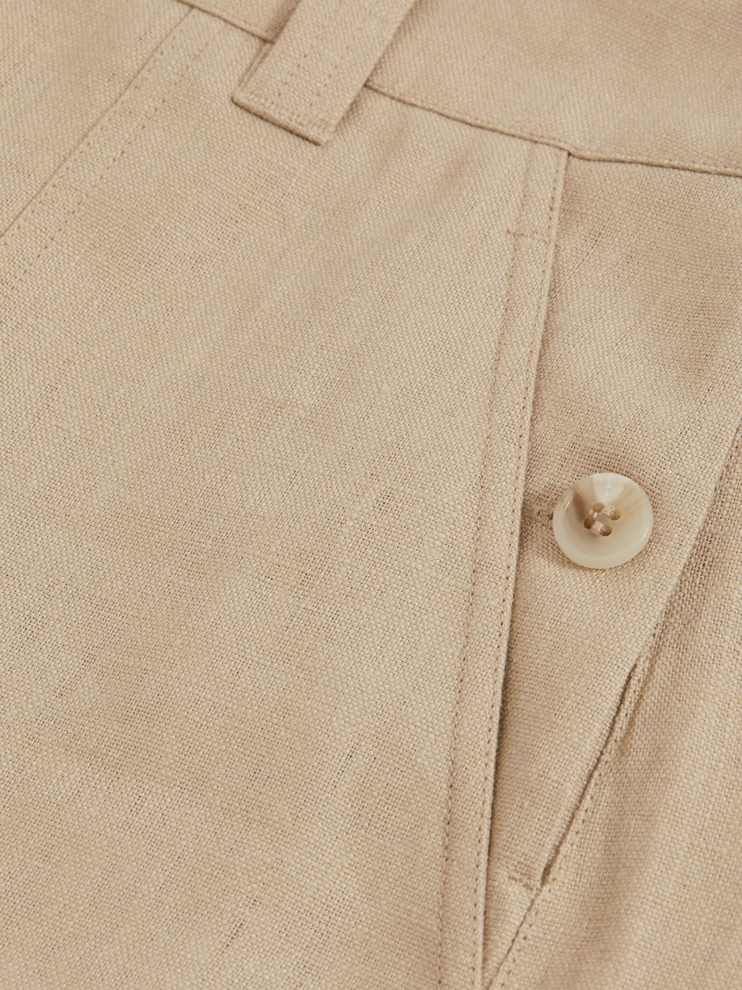 Women Linen Shorts in Neutral