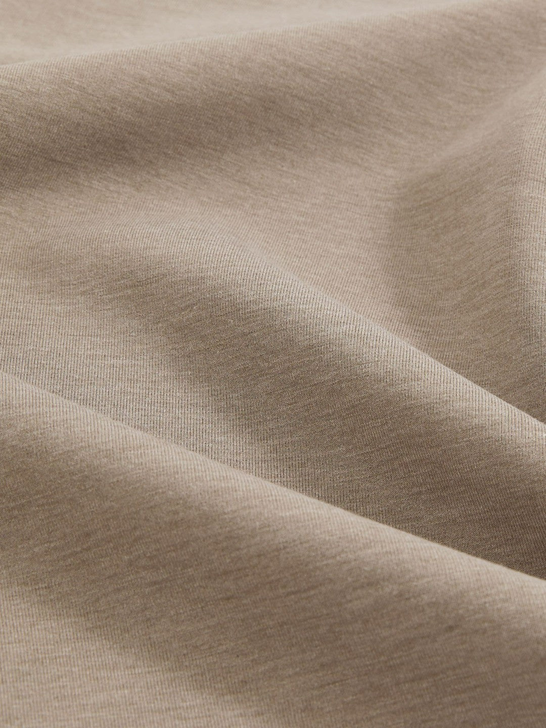 Men Interlock Jersey Crew Neck T-Shirt in Taupe Brown
