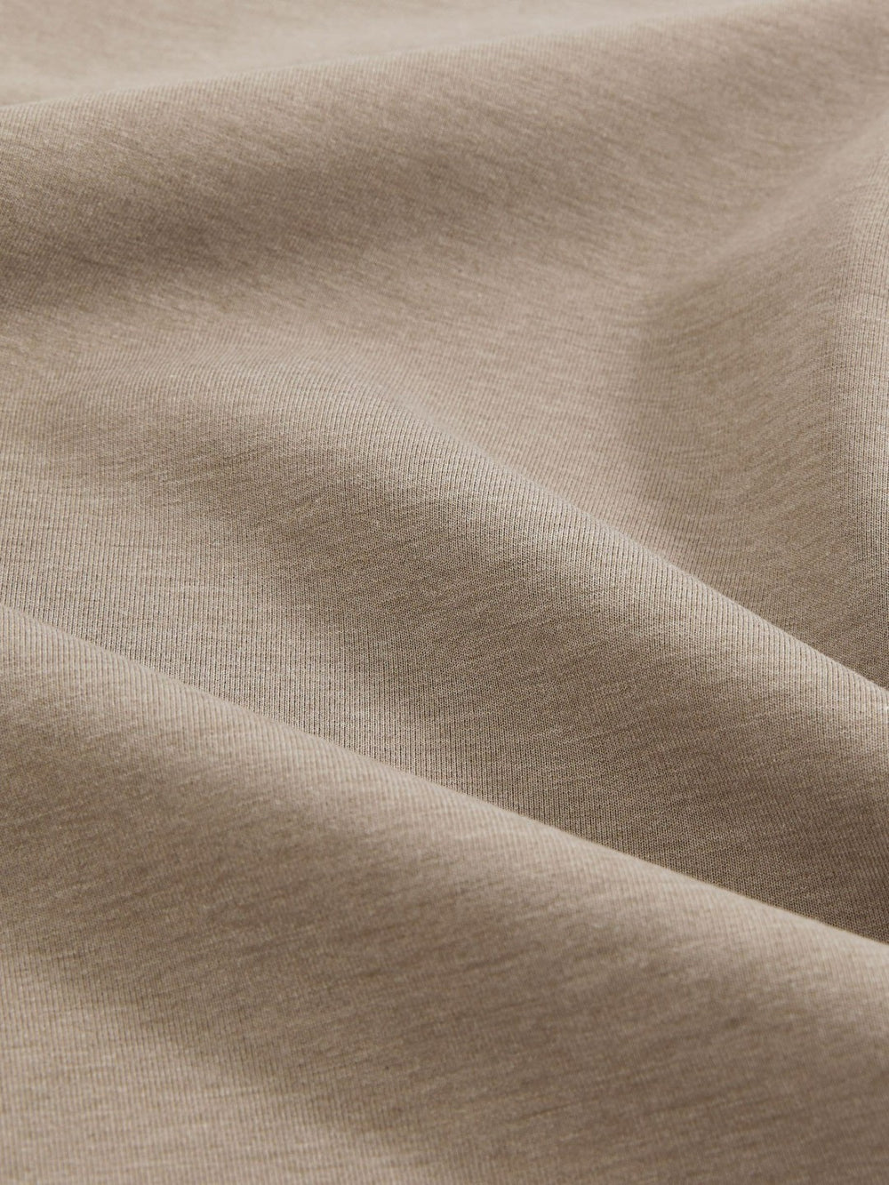 Men Interlock Jersey Crew Neck T-Shirt in Taupe Brown