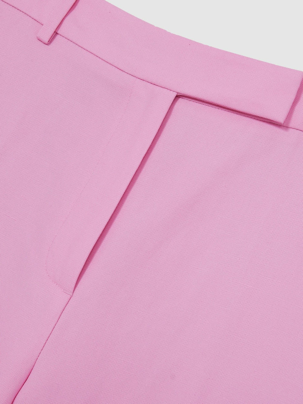 Women Wide-Leg Trousers With Linen in Pink