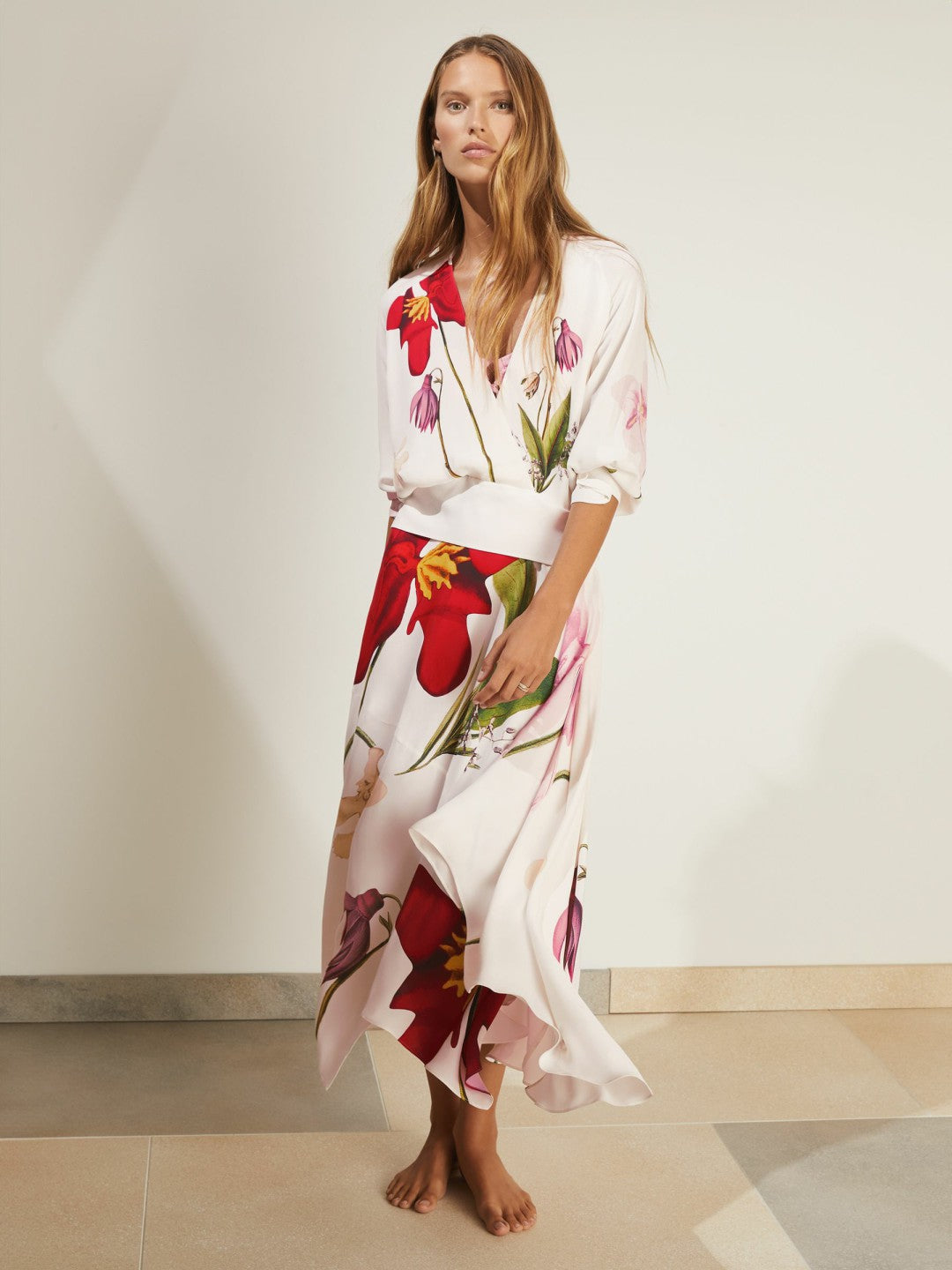 Women | NYBG Floral-Print Maxi Dress in Ivory