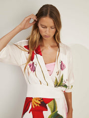 Women | NYBG Floral-Print Maxi Dress in Ivory