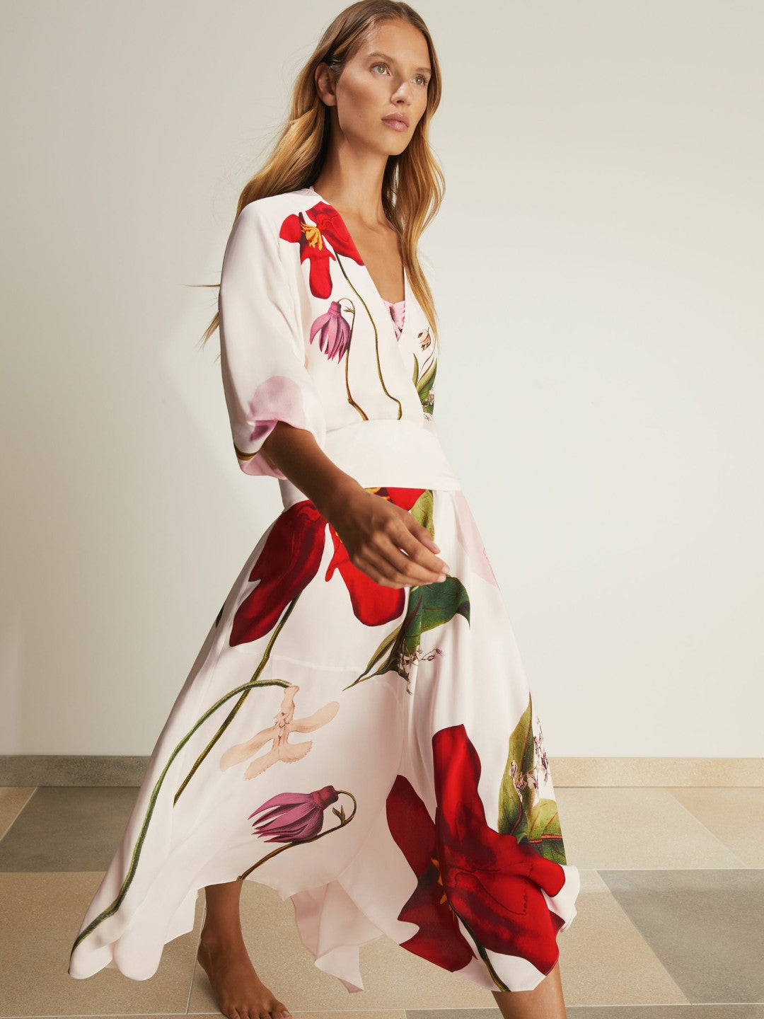 Women | NYBG Floral-Print Maxi Dress in Ivory