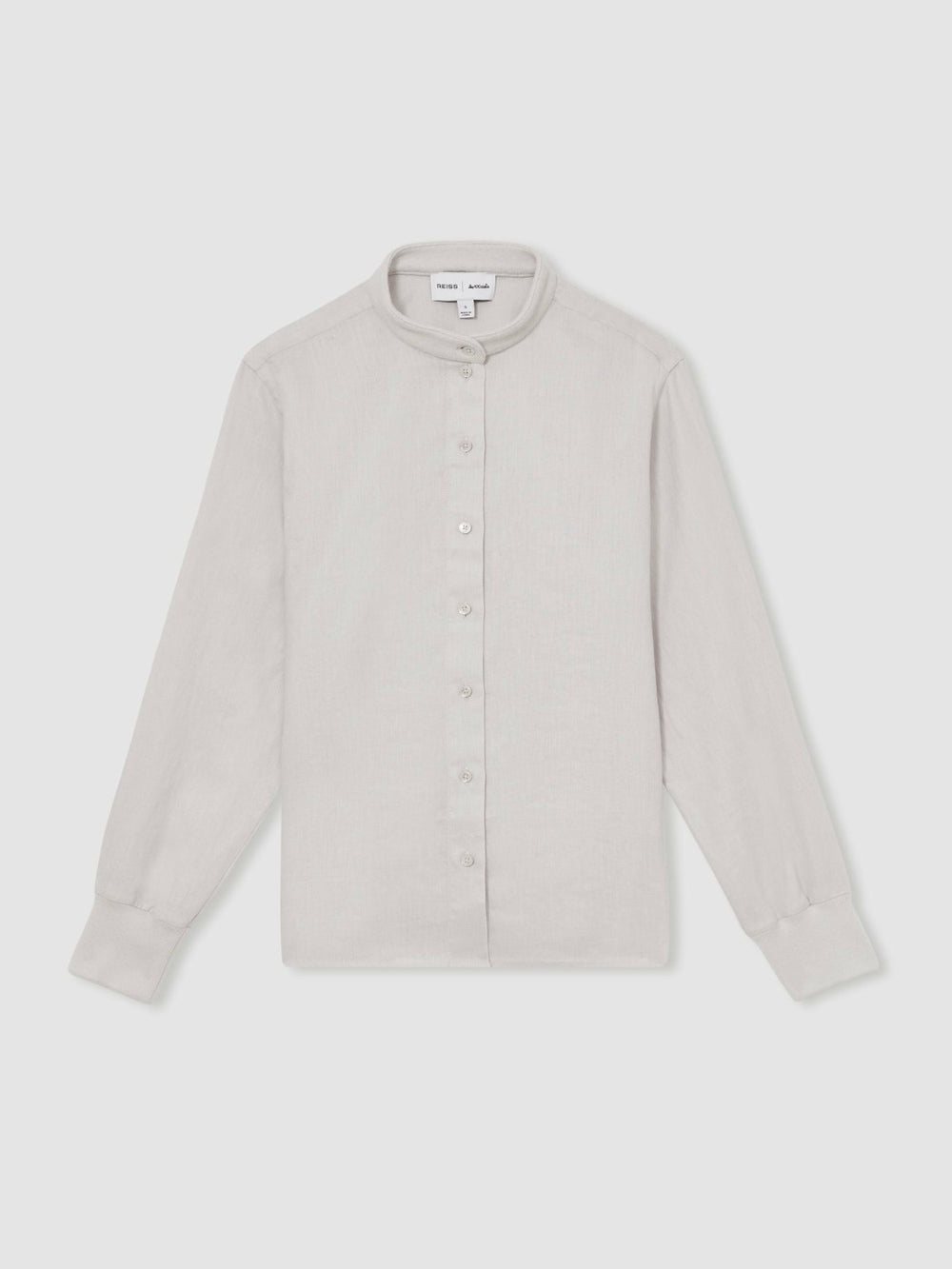 Women | Les 100 Ciels Linen Shirt in Soft Grey