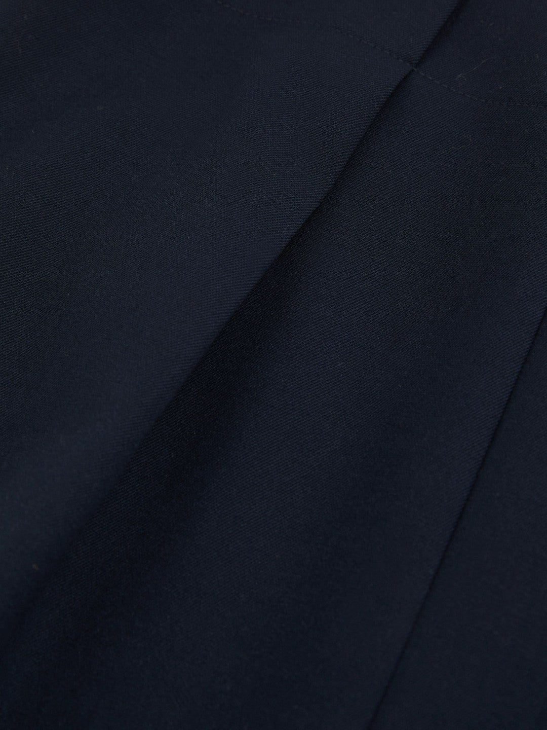 Women Petite Tailored Midi Suit Skirt in Navy
