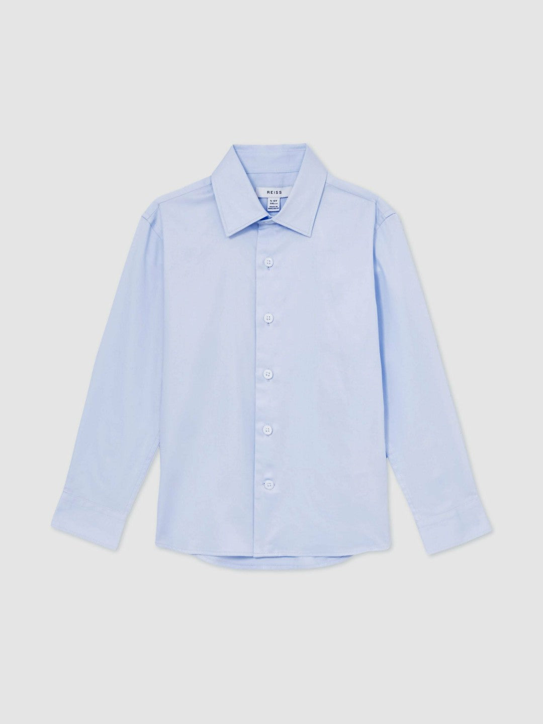 Children & Baby 9-13 yrs Slim-Fit Cotton Shirt in Soft Blue
