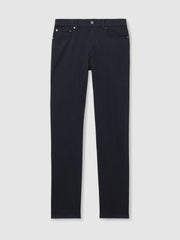 Men Cotton-Stretch Slim-Fit Jeans in Navy