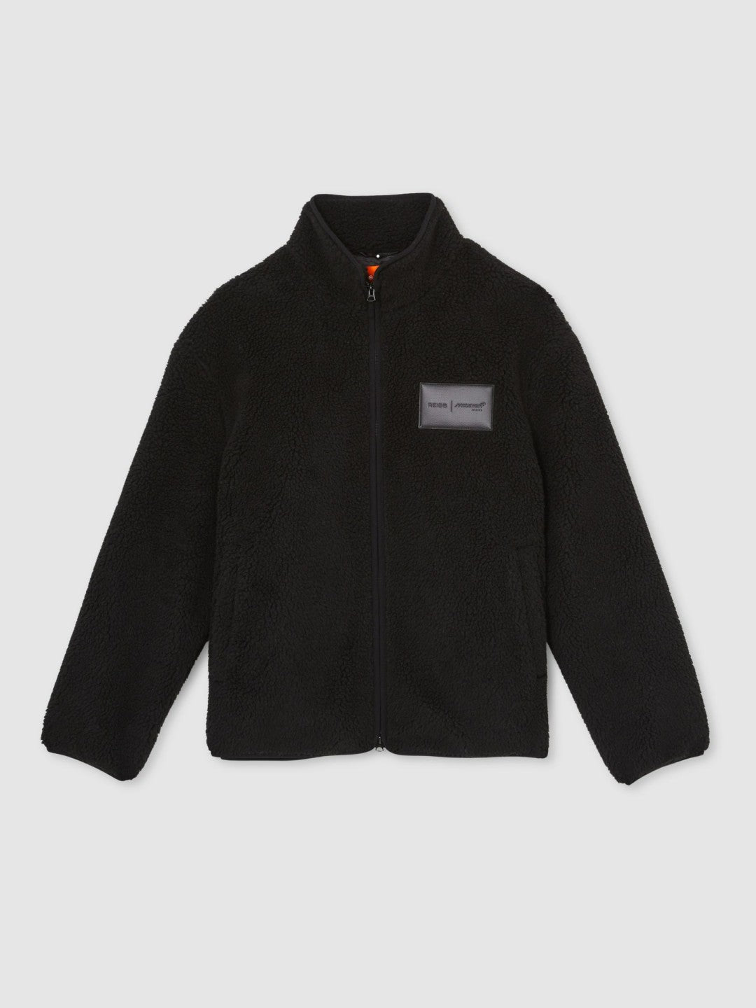 Men McLaren F1 Team Embroidered Fleece Jacket Unisex Fit in Black