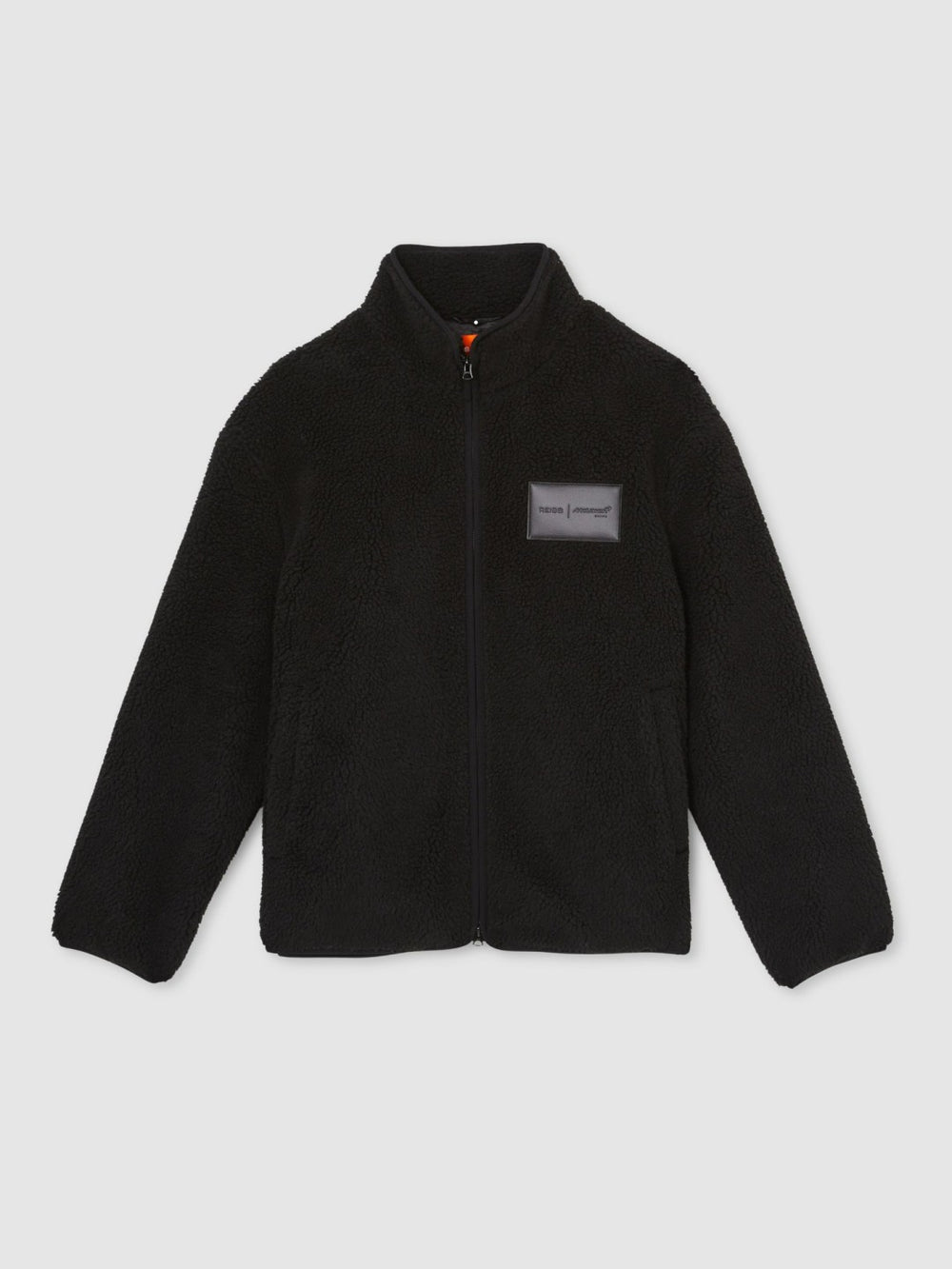 Men McLaren F1 Team Embroidered Fleece Jacket Unisex Fit in Black