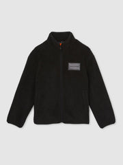 Men McLaren F1 Team Embroidered Fleece Jacket Unisex Fit in Black