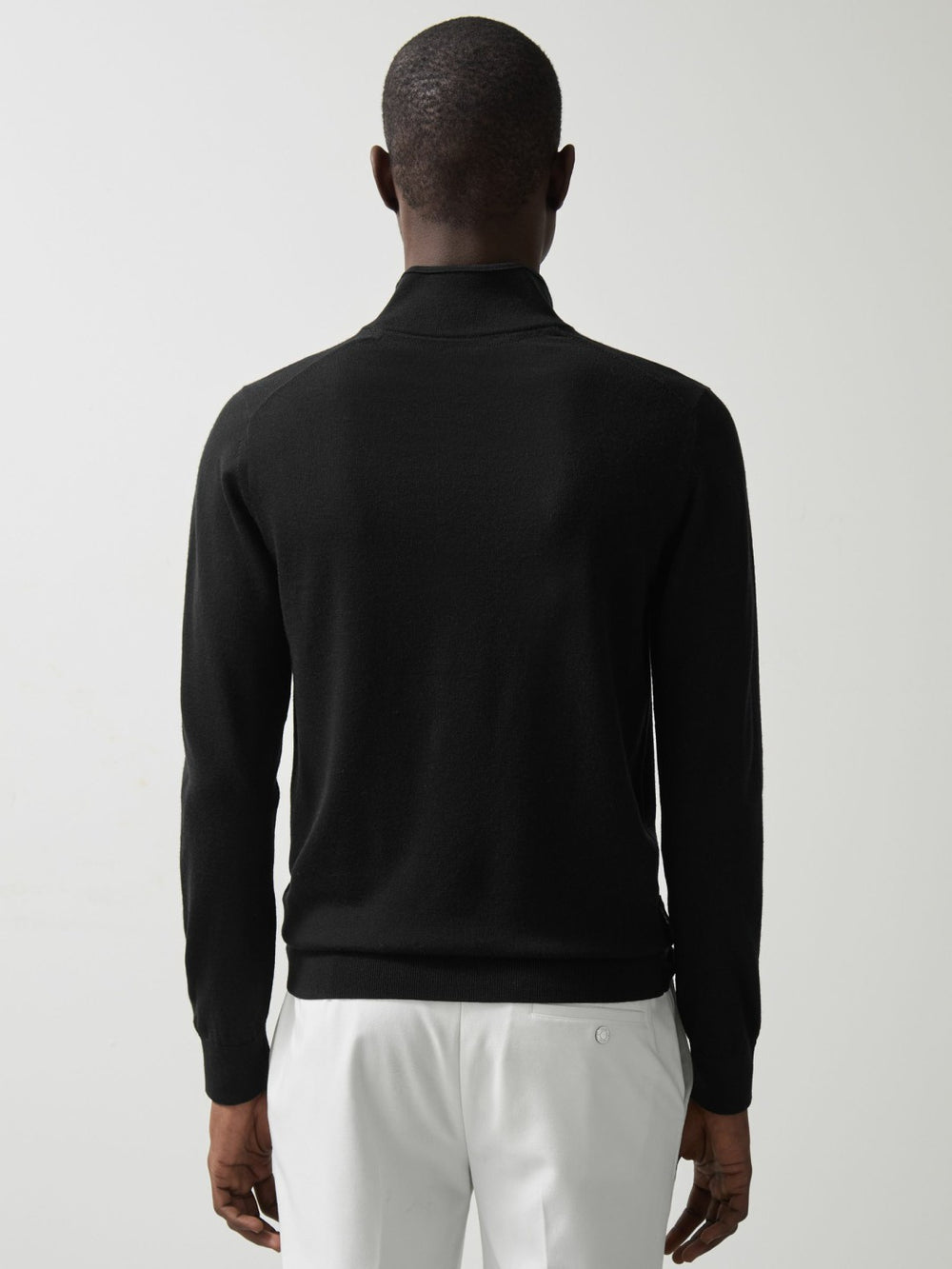 Men McLaren F1 Team Merino Half-Zip Jumper in Black