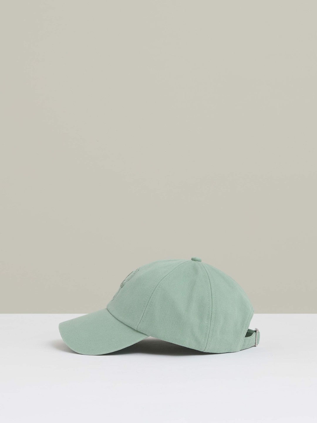 Men Cotton Logo-Embroidered Baseball Cap in Washed Green