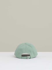 Men Cotton Logo-Embroidered Baseball Cap in Washed Green