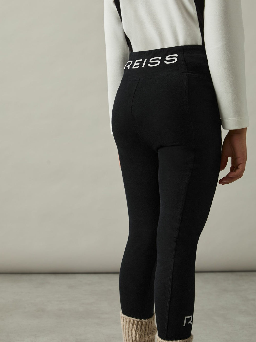 Children & Baby 9-14 yrs Stretch Logo Print Leggings in Black