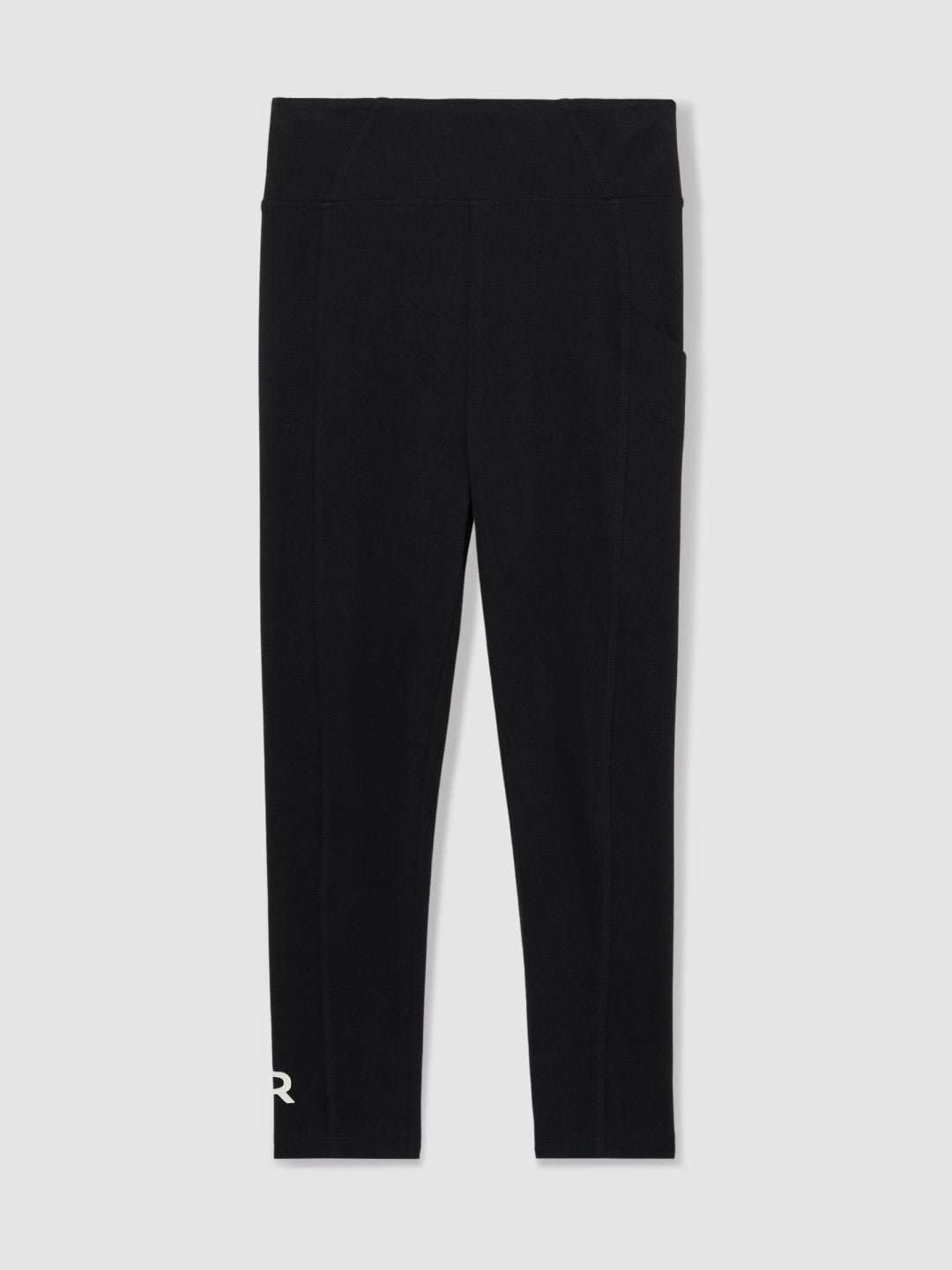 Children & Baby 4-9 yrs Stretch Logo Print Leggings in Black