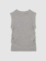 Children & Baby 4-9 yrs Ruched Vest Top in Grey