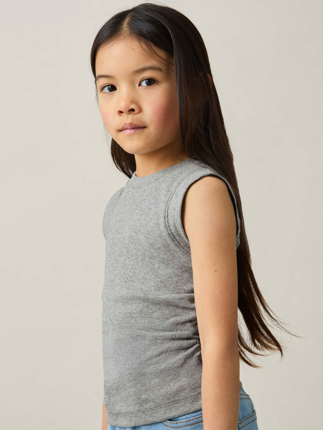 Children & Baby 9-13 yrs Ruched Vest Top in Grey