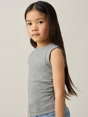 Children & Baby 9-13 yrs Ruched Vest Top in Grey