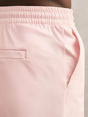 Men Drawstring Swim Shorts in Pink