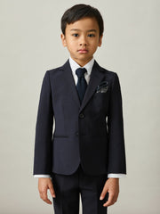 Children & Baby 13-14 yrs Wool-Blend Single-Breasted Suit Blazer in Navy
