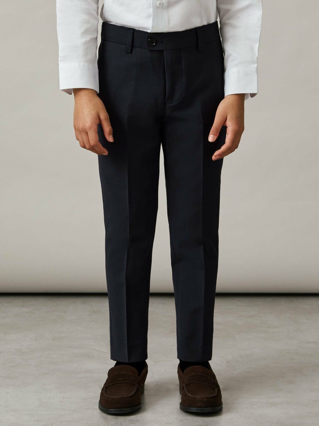Children & Baby 3-9 yrs Wool-Blend Suit Trousers in Navy