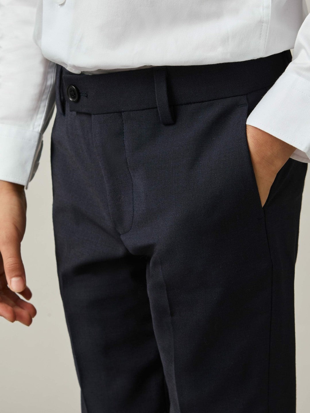 Children & Baby 3-9 yrs Wool-Blend Suit Trousers in Navy