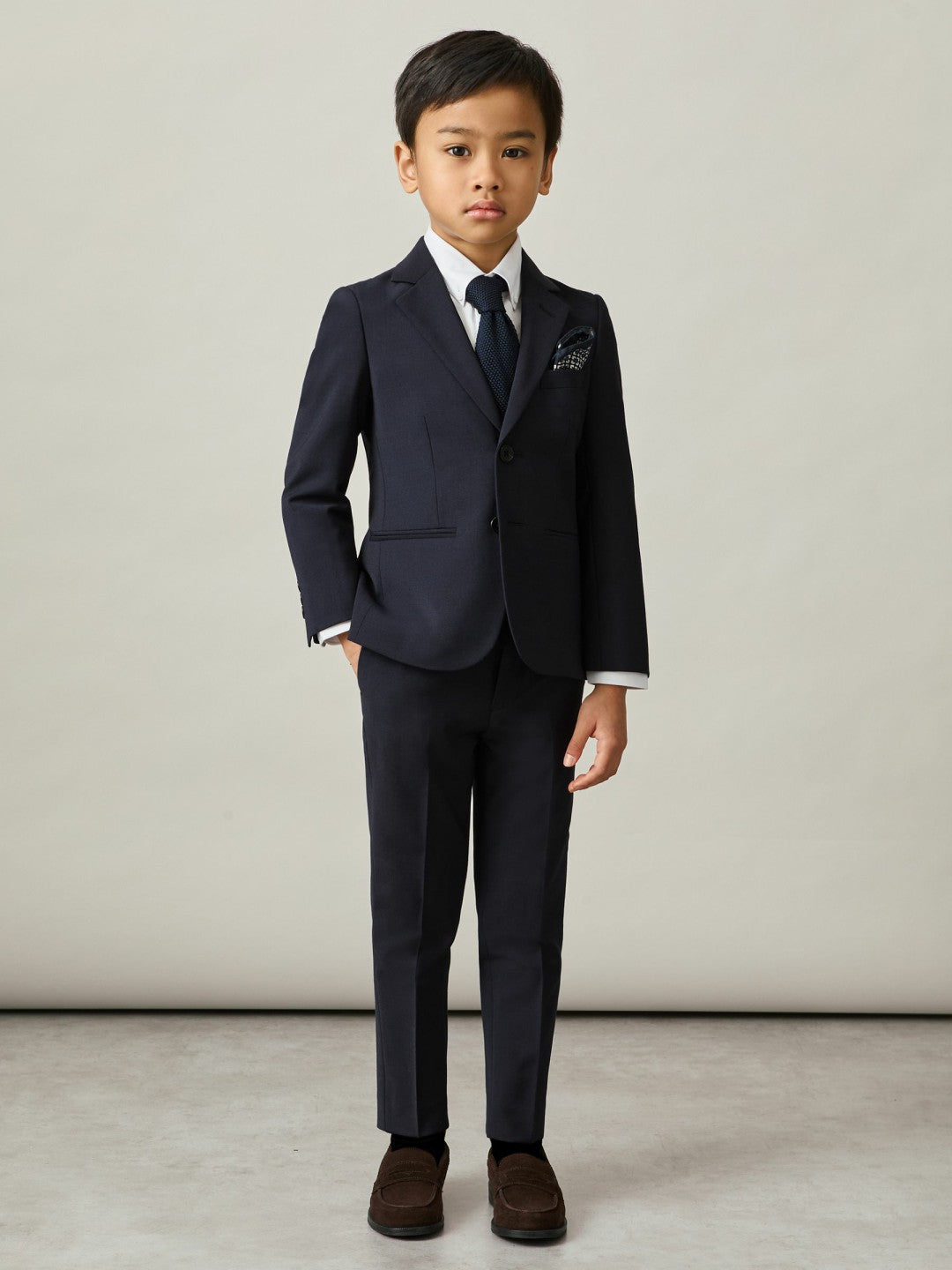 Children & Baby 3-9 yrs Wool-Blend Suit Trousers in Navy