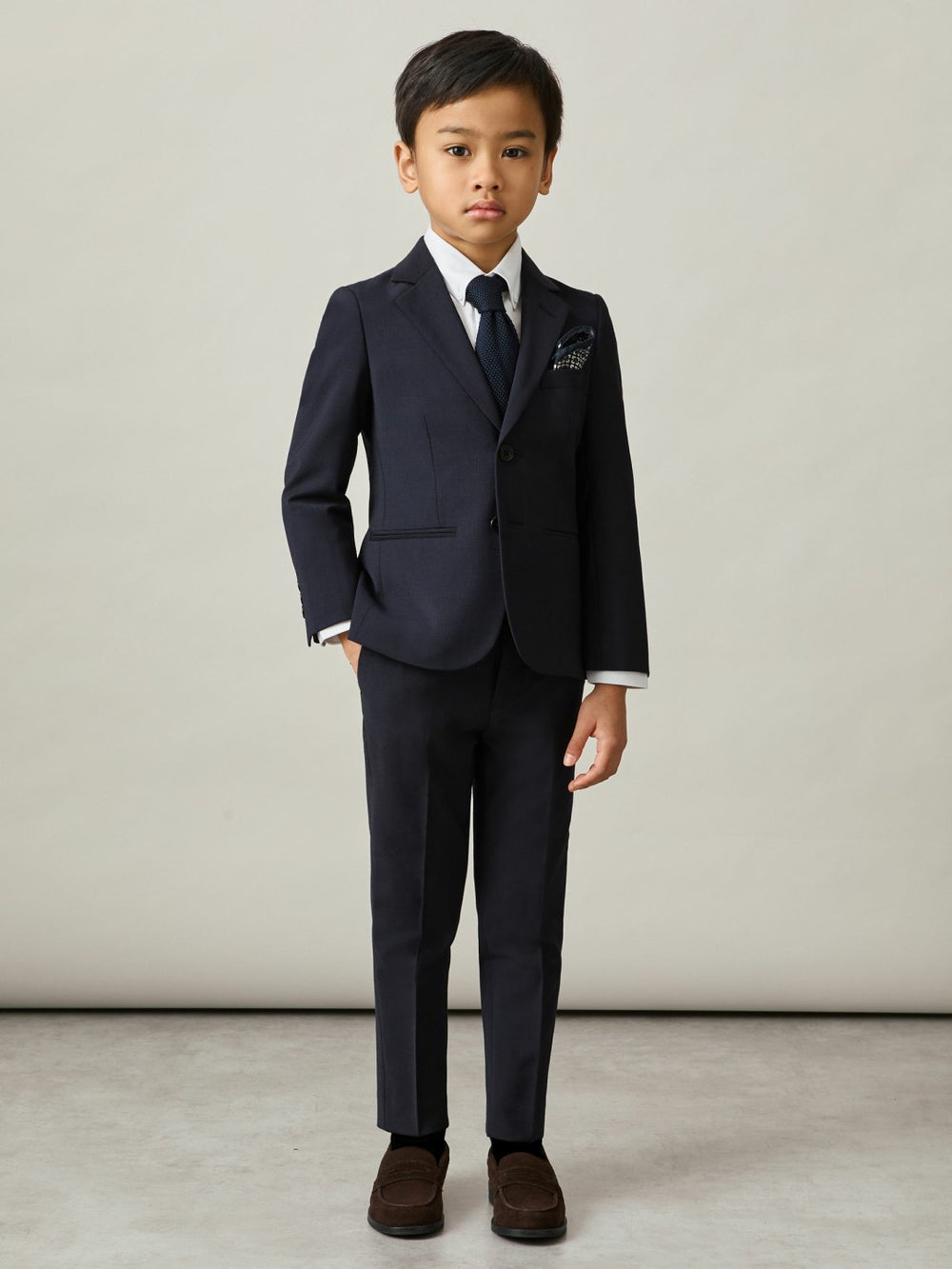 Children & Baby 3-9 yrs Wool-Blend Suit Trousers in Navy