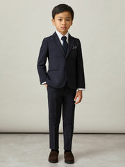 Children & Baby 3-9 yrs Wool-Blend Suit Trousers in Navy