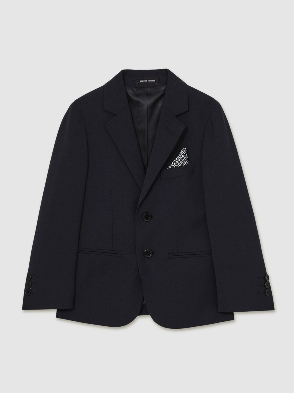 Children & Baby 9-14 yrs Wool-Blend Single-Breasted Suit Blazer in Navy