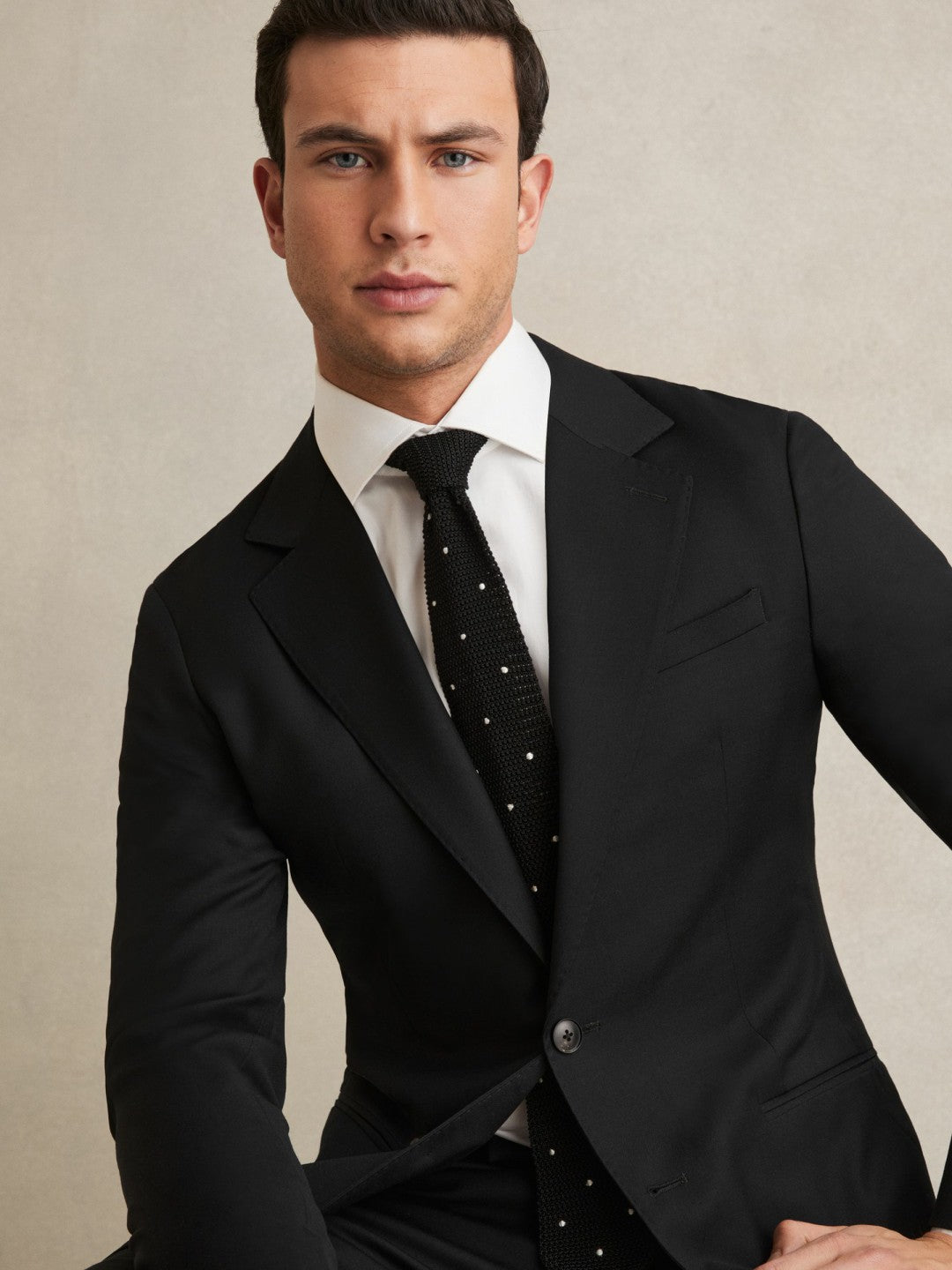 Men Regular Fit Cotton Sateen Shirt in White
