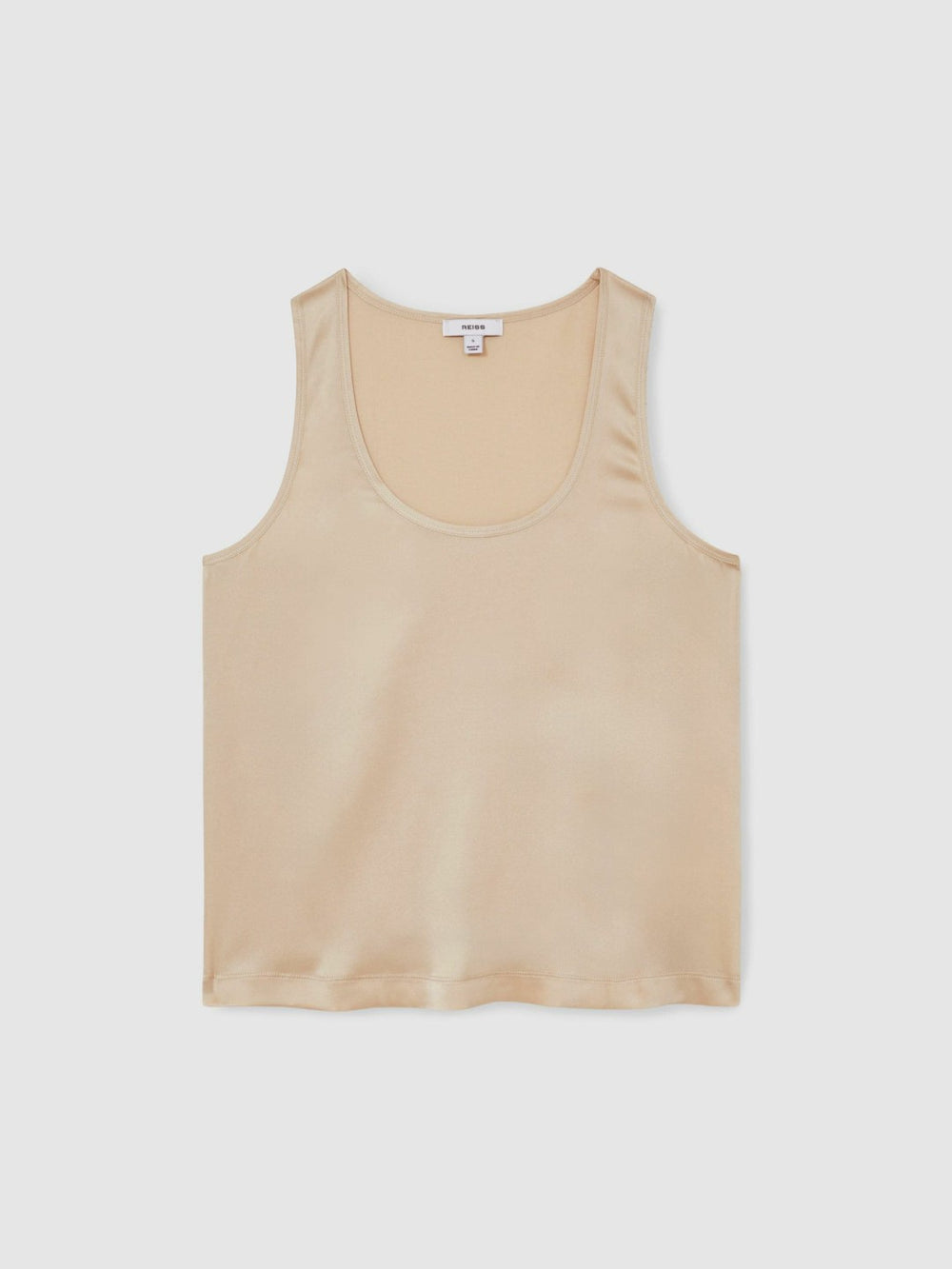 Women Silk-Front Cami Top in Neutral