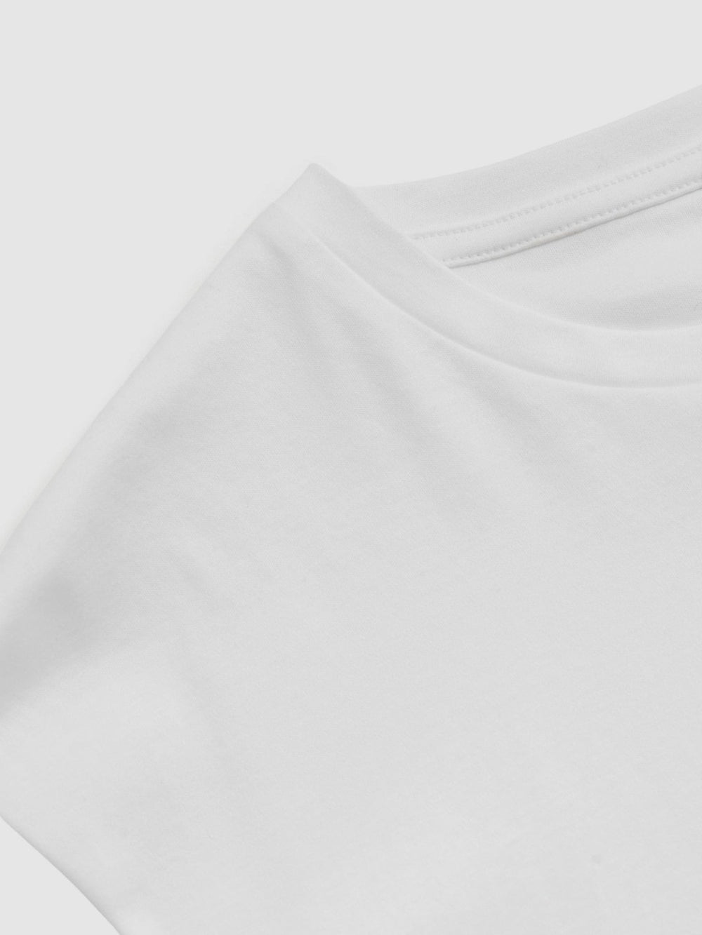 Men Cotton Sports-Fit T-Shirt in White