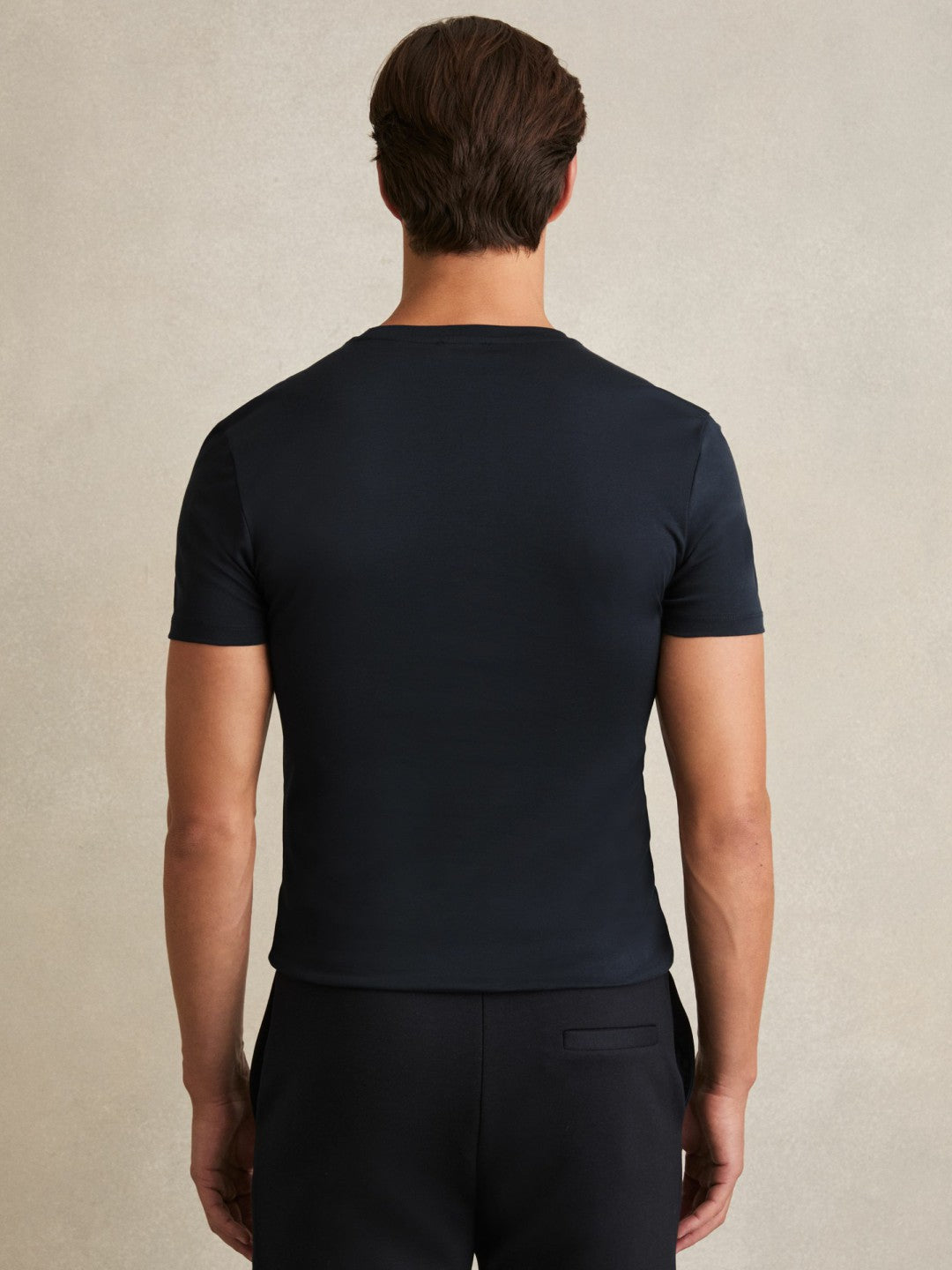 Men Cotton Sports-Fit T-Shirt in Navy