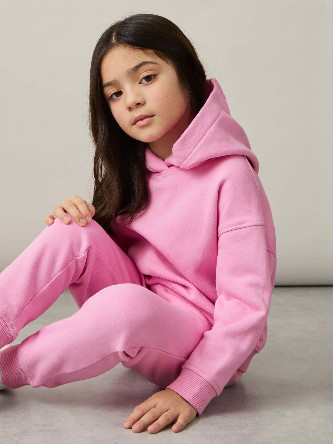 Children & Baby 9-13 yrs Cotton-Blend Hoodie And Joggers Set in Bright Pink