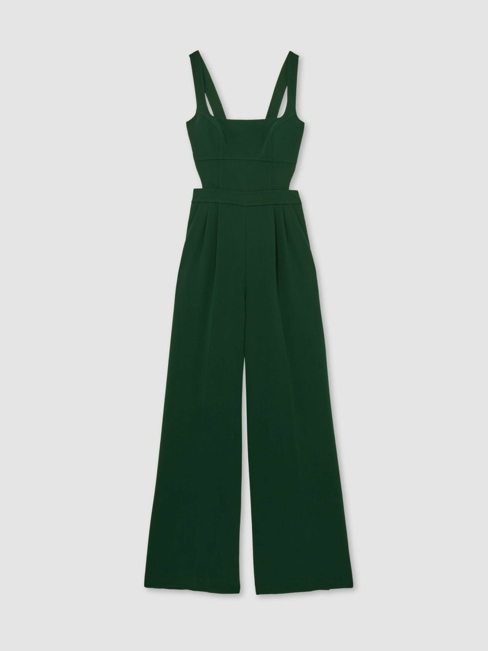 Women Wide-Leg Cut-Out Jumpsuit in Green