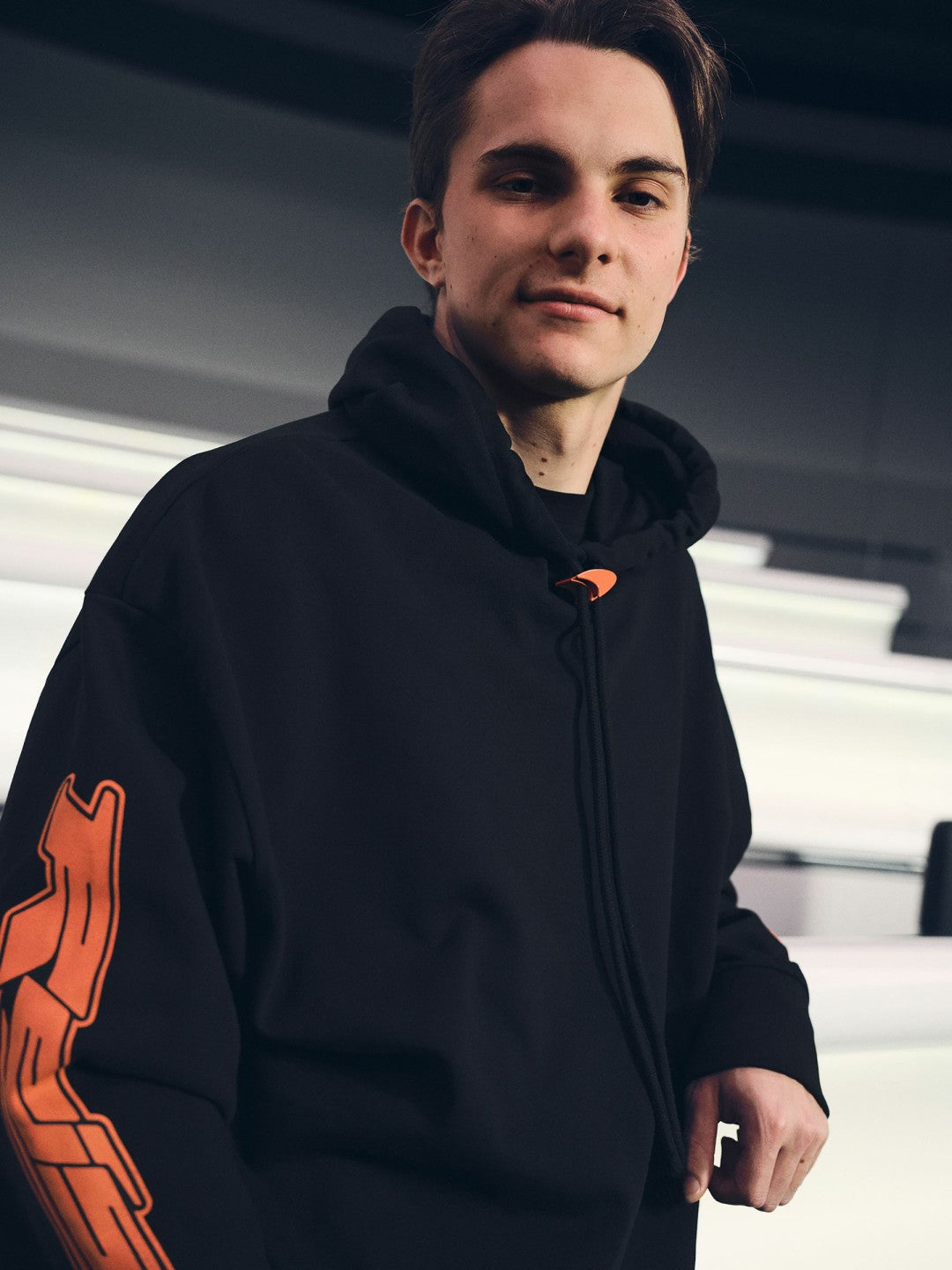 Men McLaren F1 Team Oversize Toggle Hoodie Unisex Fit in Black