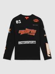 Men McLaren F1 Team Cotton Logo T-Shirt Unisex Fit in Black