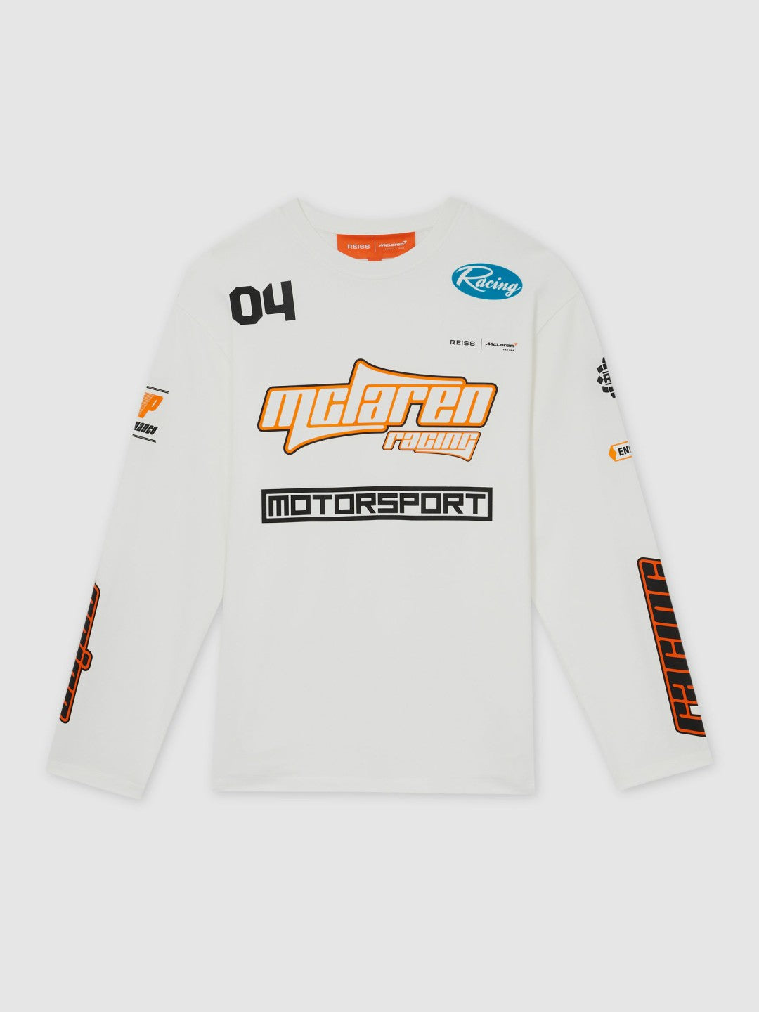 Men McLaren F1 Team Cotton Logo T-Shirt Unisex Fit in White